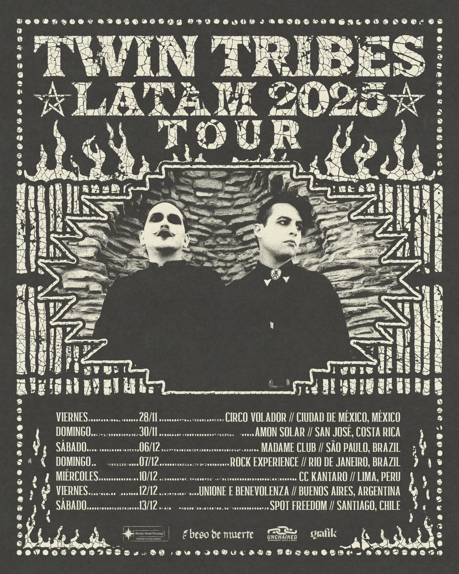 TwinTribes TOUR DATES LATAM NO BOGOTA