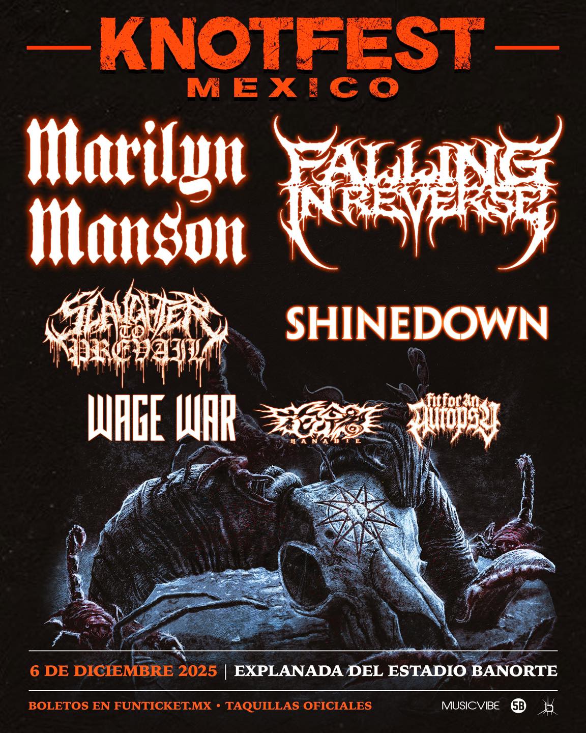 knotfest mexico lineup completo